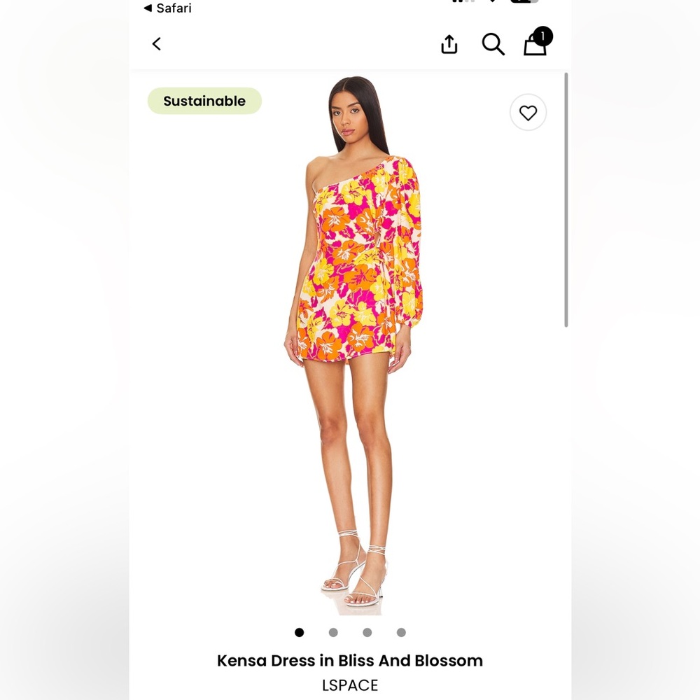 L*Space One-Shoulder womens size small Kensa dress new with tags